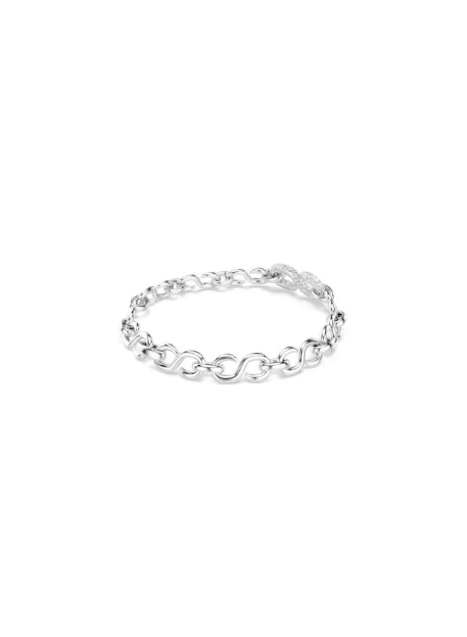 SWAROVSKI  Dextera Medium Crystal Rhodium Plated Chain Bracelet for Women | Best Price UAE
